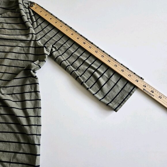 Jones New York Top Womens XL Lot of 2 Stripes 3/4 Sleeve Cotton Cottage Casual - Picture 6 of 16